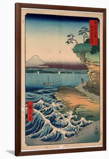 Boushu Hota No Kaigan-Utagawa Hiroshige-Framed Giclee Print