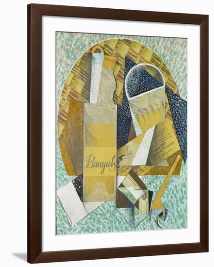 Bouteille De Banyuls, 1914-Juan Gris-Framed Giclee Print