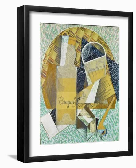 Bouteille De Banyuls, 1914-Juan Gris-Framed Giclee Print