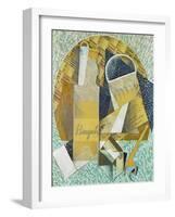 Bouteille De Banyuls, 1914-Juan Gris-Framed Giclee Print