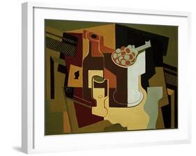 Bouteille et Compotier (Bottle and Fruit Bowl), 1920-Juan Gris-Framed Giclee Print