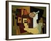 Bouteille et Compotier (Bottle and Fruit Bowl), 1920-Juan Gris-Framed Giclee Print