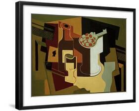 Bouteille et Compotier (Bottle and Fruit Bowl), 1920-Juan Gris-Framed Giclee Print