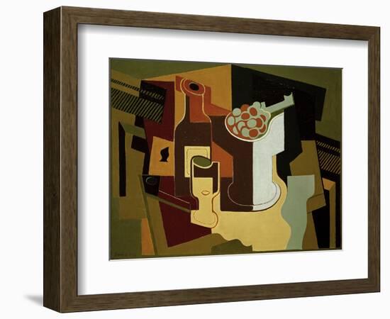 Bouteille et Compotier (Bottle and Fruit Bowl), 1920-Juan Gris-Framed Giclee Print