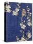 Bouvreuil et cerisier pleureur en fleur-Katsushika Hokusai-Stretched Canvas