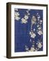 Bouvreuil et cerisier pleureur en fleur-Katsushika Hokusai-Framed Giclee Print