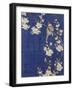 Bouvreuil et cerisier pleureur en fleur-Katsushika Hokusai-Framed Giclee Print