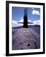 Bow and Sail View of USS Kamehameha, SSN 642, on the Surface off the Coast of Oahu, Hawaii-Stocktrek Images-Framed Photographic Print