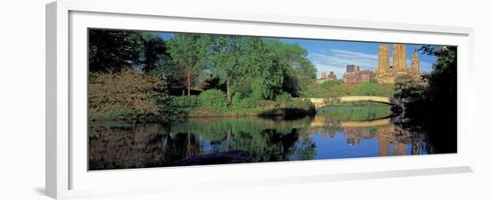 Bow Bridge and Central Park West View, NYC-Richard Berenholtz-Framed Art Print