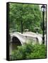 Bow Bridge, Central Park, Manhattan-Amanda Hall-Framed Stretched Canvas
