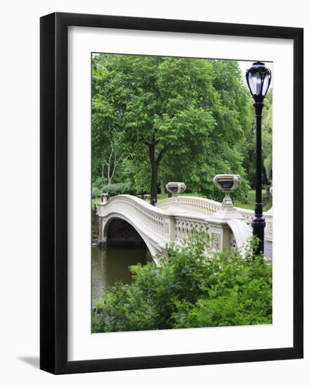 Bow Bridge, Central Park, Manhattan-Amanda Hall-Framed Photographic Print