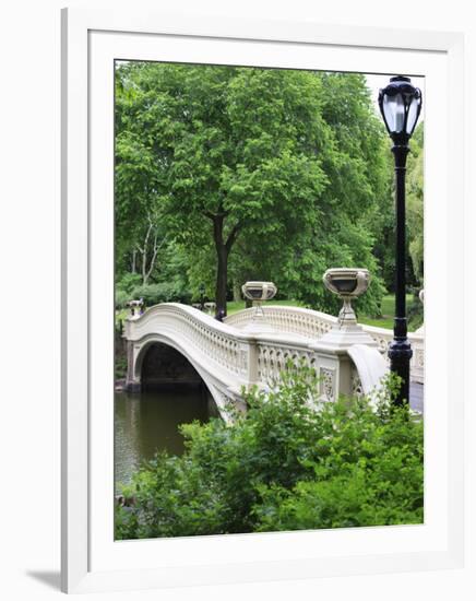 Bow Bridge, Central Park, Manhattan-Amanda Hall-Framed Photographic Print