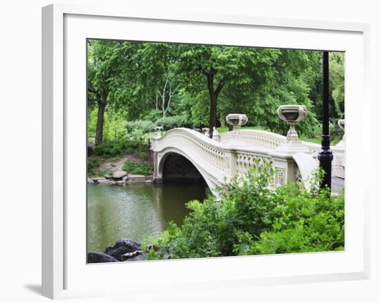 Bow Bridge, Central Park, Manhattan-Amanda Hall-Framed Photographic Print