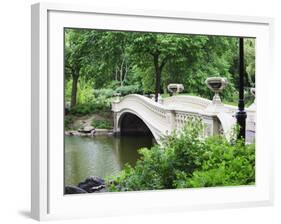 Bow Bridge, Central Park, Manhattan-Amanda Hall-Framed Photographic Print