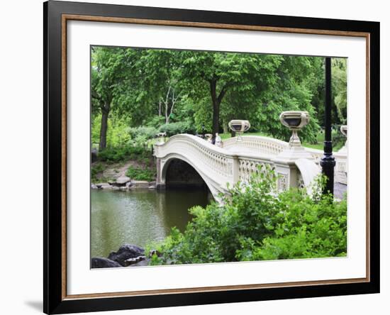 Bow Bridge, Central Park, Manhattan-Amanda Hall-Framed Photographic Print