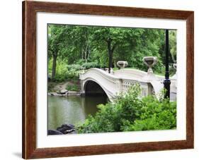 Bow Bridge, Central Park, Manhattan-Amanda Hall-Framed Photographic Print