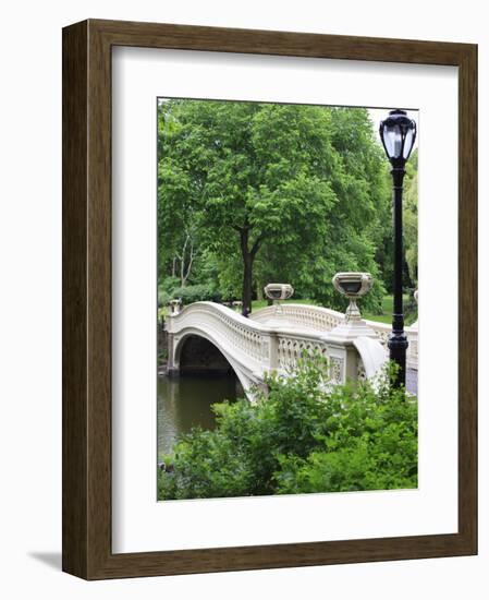 Bow Bridge, Central Park, Manhattan-Amanda Hall-Framed Premium Photographic Print