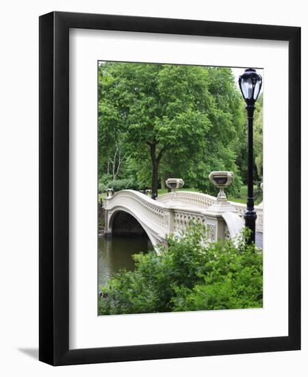 Bow Bridge, Central Park, Manhattan-Amanda Hall-Framed Premium Photographic Print