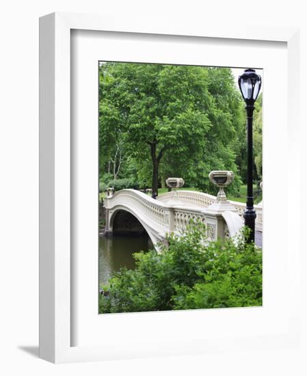 Bow Bridge, Central Park, Manhattan-Amanda Hall-Framed Premium Photographic Print