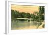 Bow Bridge, Central Park, New York City-null-Framed Art Print