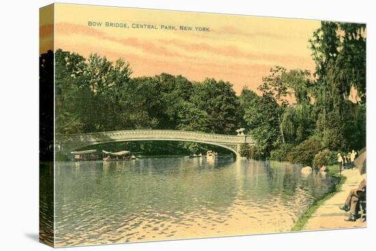 Bow Bridge, Central Park, New York City-null-Stretched Canvas