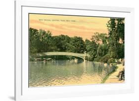 Bow Bridge, Central Park, New York City-null-Framed Art Print