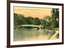 Bow Bridge, Central Park, New York City-null-Framed Art Print