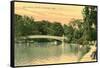 Bow Bridge, Central Park, New York City-null-Framed Stretched Canvas