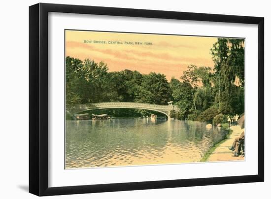 Bow Bridge, Central Park, New York City-null-Framed Art Print