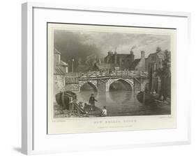 Bow Bridge, Essex-William Henry Bartlett-Framed Giclee Print