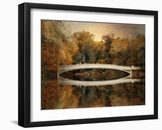 Bow Bridge Reflections-Jessica Jenney-Framed Giclee Print