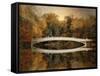 Bow Bridge Reflections-Jessica Jenney-Framed Stretched Canvas