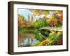 Bow Bridge-Dominic Davison-Framed Art Print