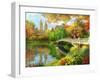 Bow Bridge-Dominic Davison-Framed Art Print