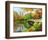 Bow Bridge-Dominic Davison-Framed Art Print