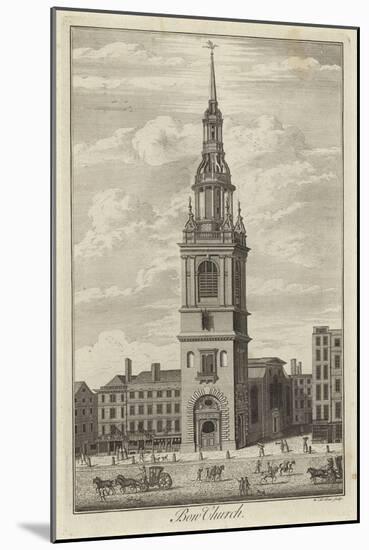 Bow Church, London-null-Mounted Giclee Print
