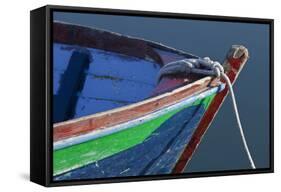 Bow Detail of Wooden Boat, Deer Harbor, Orcas Island, Washington, USA-Jaynes Gallery-Framed Stretched Canvas