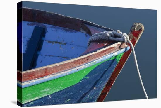 Bow Detail of Wooden Boat, Deer Harbor, Orcas Island, Washington, USA-Jaynes Gallery-Stretched Canvas