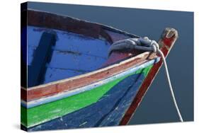 Bow Detail of Wooden Boat, Deer Harbor, Orcas Island, Washington, USA-Jaynes Gallery-Stretched Canvas