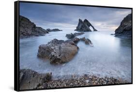 Bow Fiddle Rock, Moray Firth, Moray, Scotland-Patrick Frischknecht-Framed Stretched Canvas