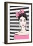 Bow Girl II-Martina Pavlova-Framed Art Print