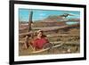 Bow Hunter Sleeping by Pheasant-null-Framed Premium Giclee Print