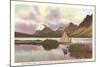 Bow Lake, Banff National Park-null-Mounted Art Print