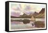 Bow Lake, Banff National Park-null-Framed Stretched Canvas