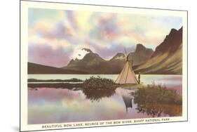 Bow Lake, Banff National Park-null-Mounted Art Print