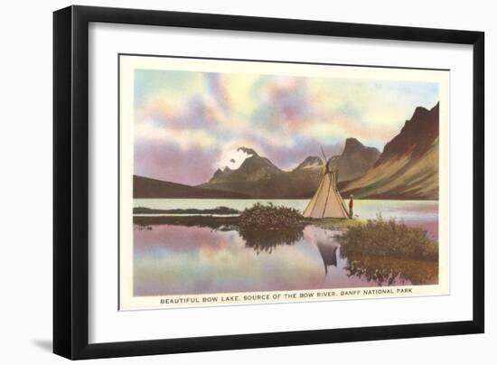 Bow Lake, Banff National Park-null-Framed Art Print