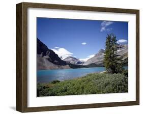 Bow Lake with Bow Glacier Behind, Icefields Parkway, Banff National Park, Alberta-Geoff Renner-Framed Photographic Print