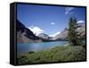 Bow Lake with Bow Glacier Behind, Icefields Parkway, Banff National Park, Alberta-Geoff Renner-Framed Stretched Canvas