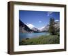 Bow Lake with Bow Glacier Behind, Icefields Parkway, Banff National Park, Alberta-Geoff Renner-Framed Photographic Print