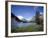 Bow Lake with Bow Glacier Behind, Icefields Parkway, Banff National Park, Alberta-Geoff Renner-Framed Photographic Print